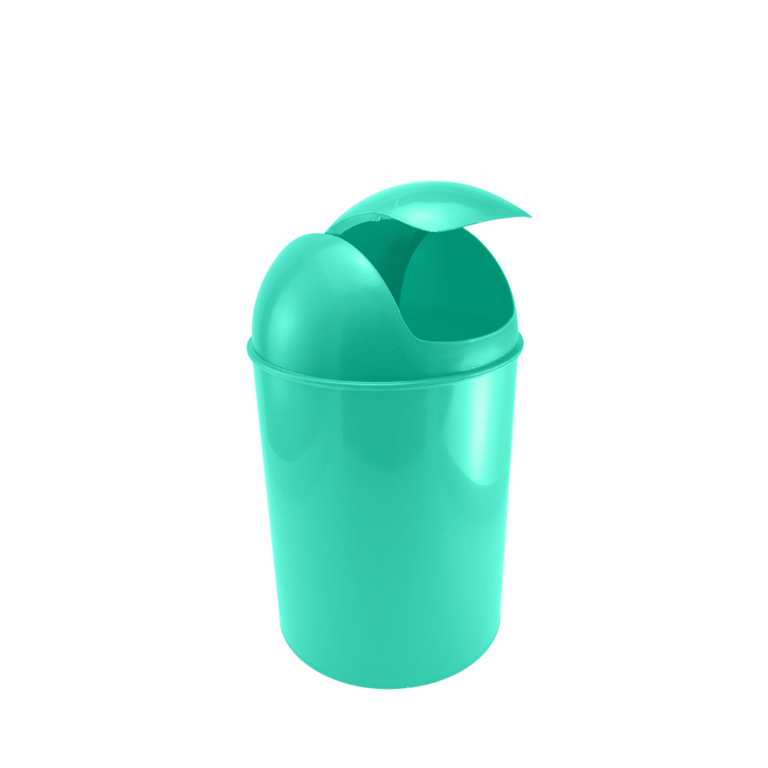  TOMYEUS Bote de basura de baño de 20 litros, cubo de basura  para el hogar, clasificación de basura reciclable, doble tipo de pedal  comercial grande con tapa (color : verde) 