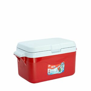 HIELERA-POLAR-37-Litros-color-rojo-polar-guateplast-guatemala-hieleras-de-plastico-coolers-hielera-mantener-bebidas-frias-productos-plasticos