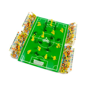 Futbol Mundial. Juguetes de plástico divertidos con figuras de acción de jugadores, marca Guateplast.