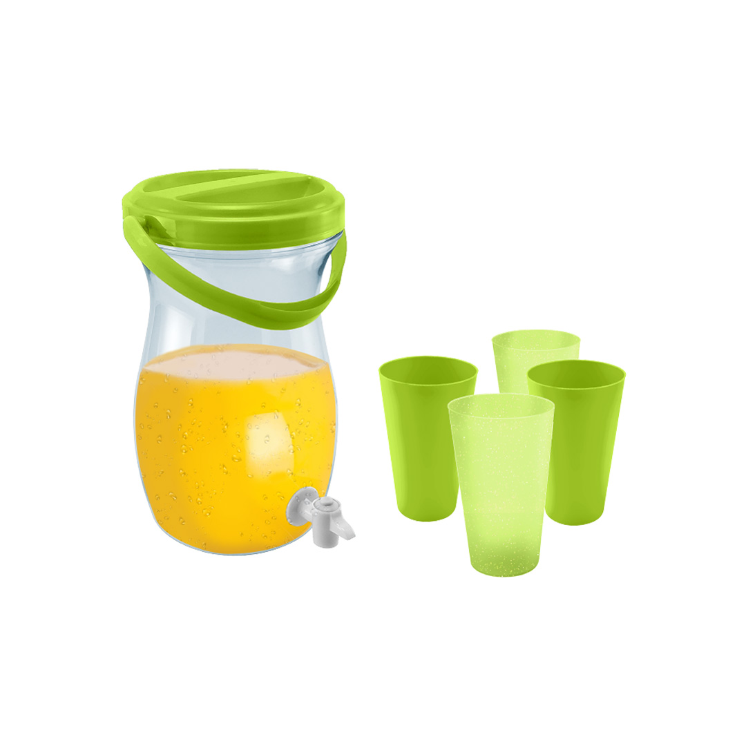 Chorro-picnic-4_vasos-14-oz-color-citro-opaco-guateplast-guatemala-vasos-de-plastico-pichel-de-plastico-bebidas