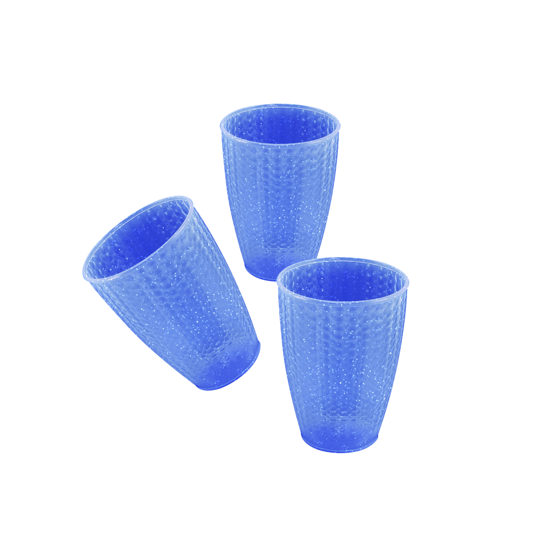 vasos-plasticos-con-glitter-set-de-vasos-plasticos-Guateplast-guatemala-con-glitter-azul