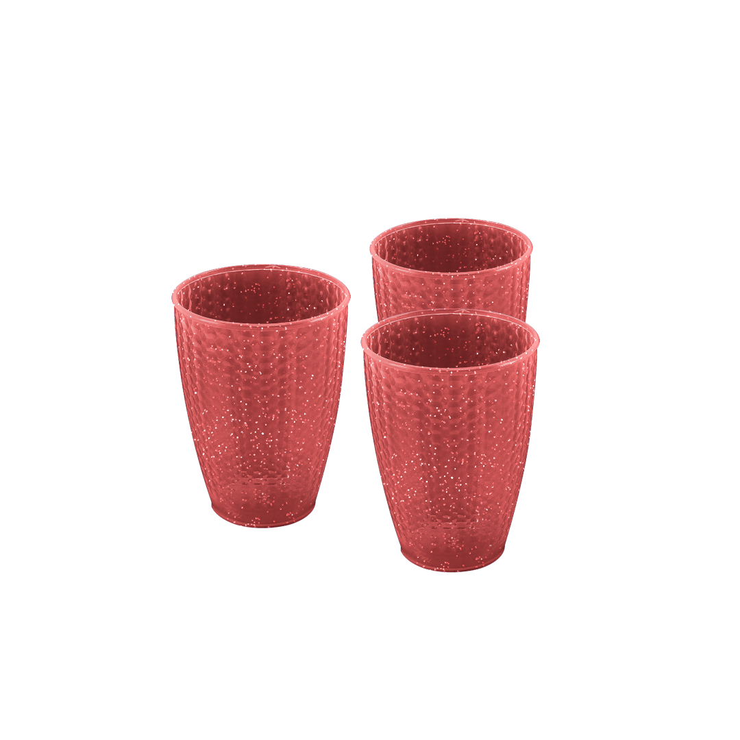 vasos-plasticos-con-glitter-set-de-vasos-plasticos-Guateplast-guatemala-con-glitter-rojo