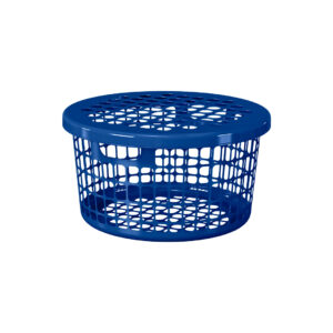 Cesta-Redonda-con-tapa-32-litros-Cesta-plastica-Canasta-Redonda-Canasta-para-ropa-Cesta-de-ropa-sucia-azul