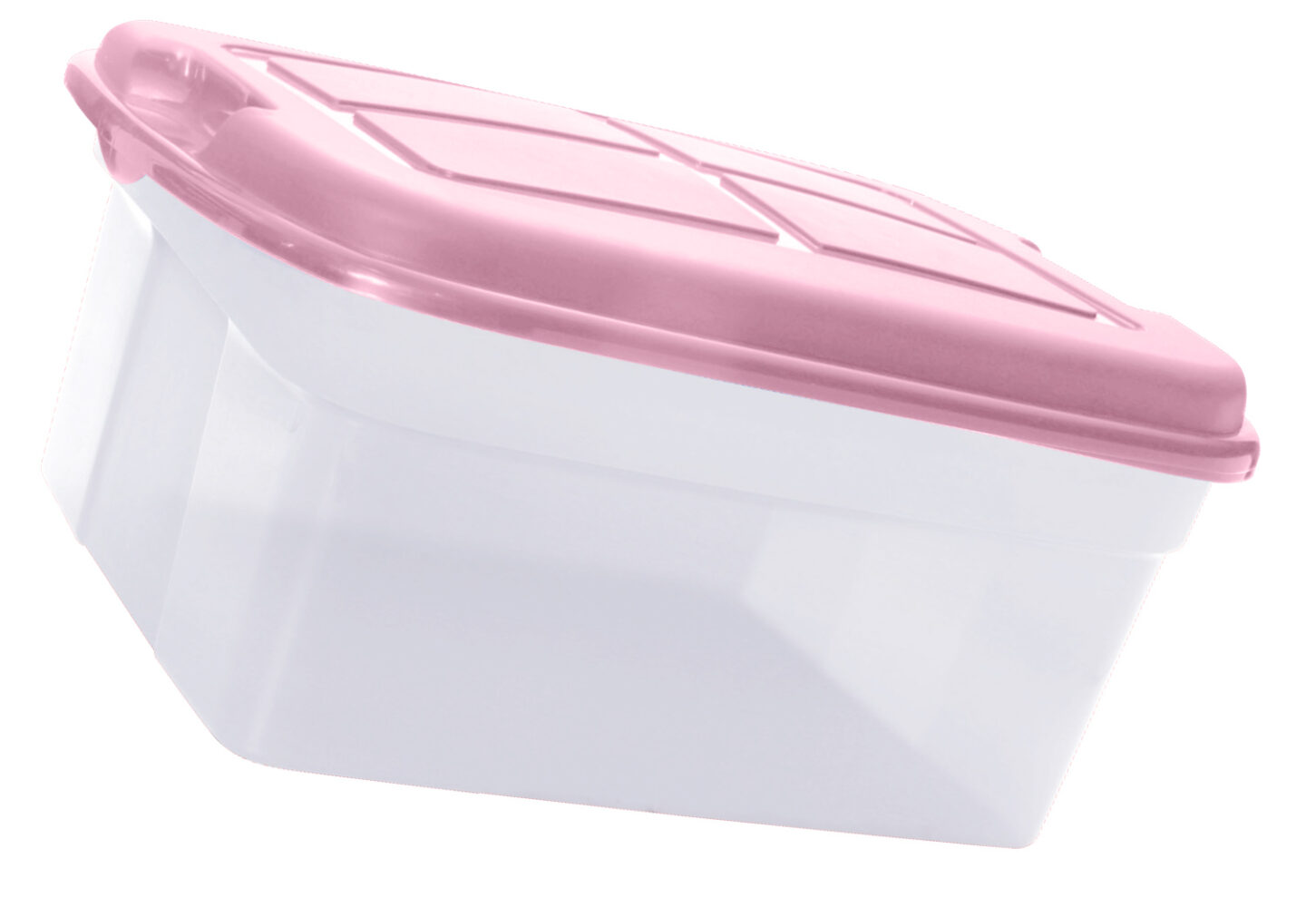 Caja de almacenamiento de plástico grande, Contenedor de plástico transparente con tapa, Caja organizadora, Contenedor para almacenar archivos, Caja con tapa sólida para almacenamiento, Caja de plástico con hendiduras para transporte