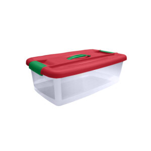Caja Click 12 litros Caja Navideña, Caja de útiles, Caja portátil, Caja pequeña, Caja Mediana, Caja plástica, Canasta Navideña, Caja de herramientas plástica, Cajas de Navidad, Cajas de regalo Plástica