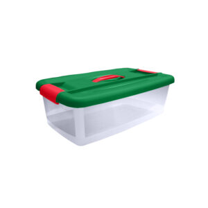 Caja Click 12 litros Caja Navideña, Caja de útiles, Caja portátil, Caja pequeña, Caja Mediana, Caja plástica, Canasta Navideña, Caja de herramientas plástica, Cajas de Navidad, Cajas de regalo Plástica