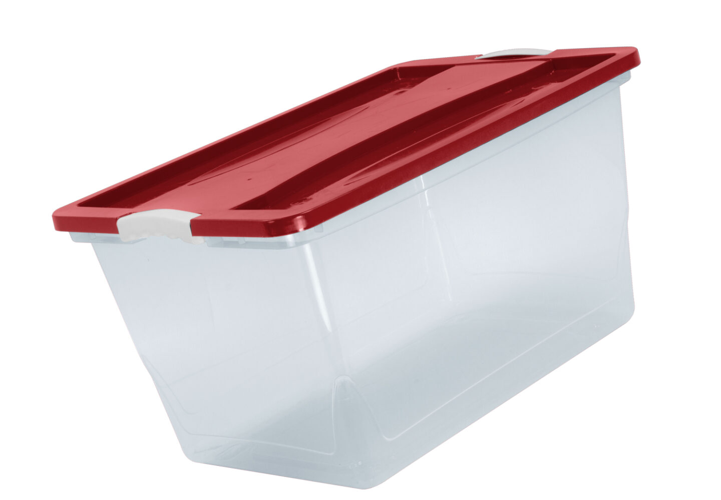 Caja Click 65 Litros Navideña, Caja Navideña, Caja para Regalos, Caja Grande Guateplast, Canasta Navideña