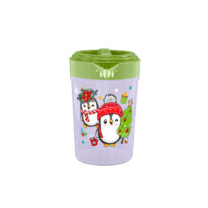 Pichel 1 litro Navideño, Pichel Plástico pequeño, Jarra para bebidas, Jarron Plástico, Pichel medidor 1 litro
