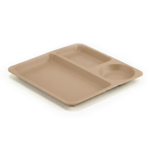 Plato Cuadrado Autoservicio – Set de 2 unidades - Vainilla