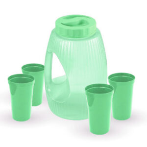 Chorro-Fiestero-y-Vasos-Refresqueros-22-onzas-Jarra-de-Agua-Contenedor-de-Bebidas-Pichel-con-chorrito-Guateplast-Verde